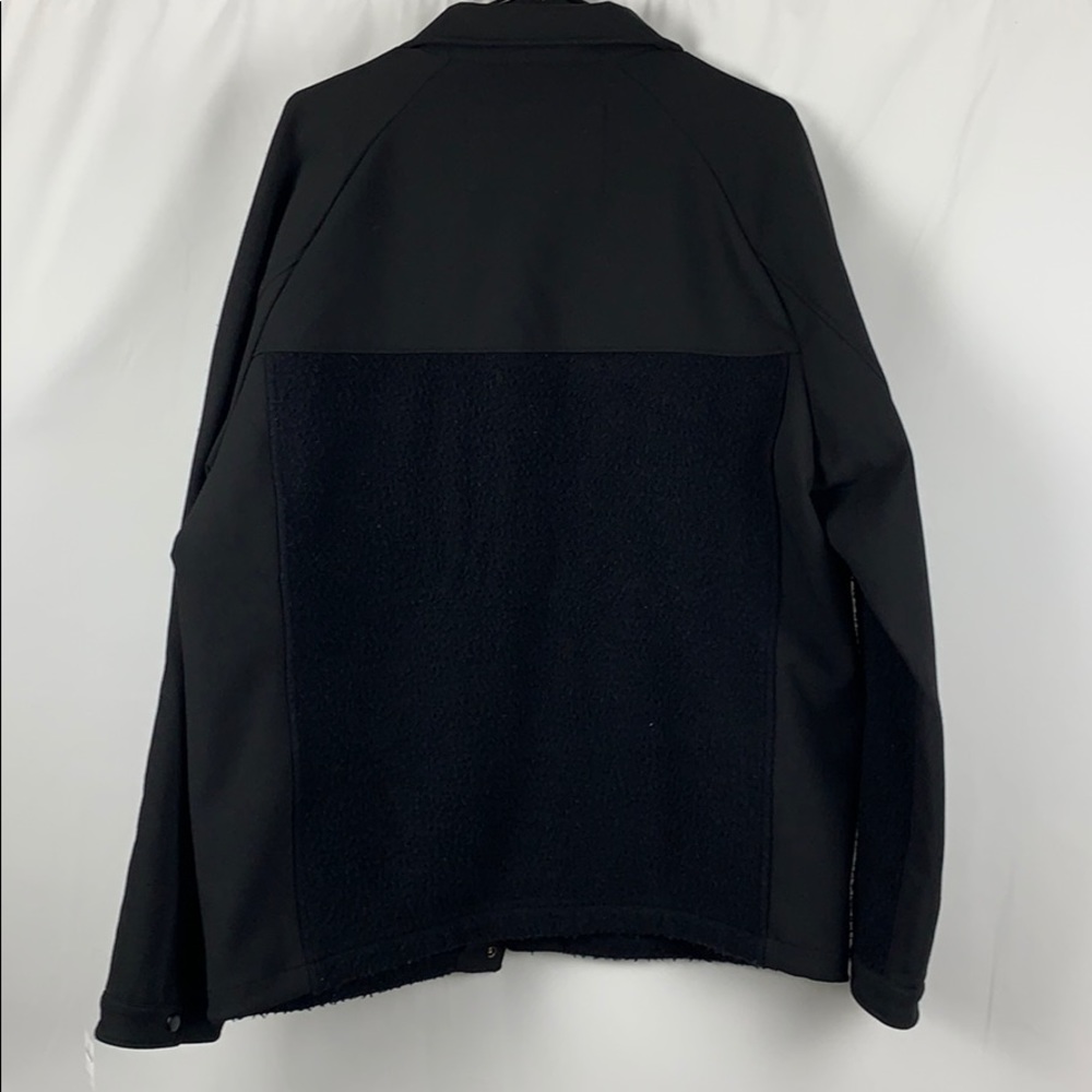 VINCE Wool Blend Jacket Black Snap Button - Picture 5 of 11